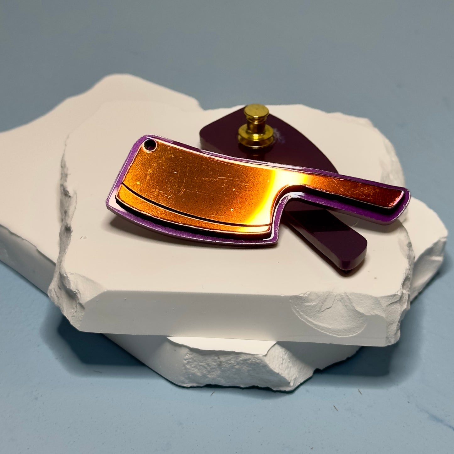 Laser Cut Acrylic Cleaver Pin