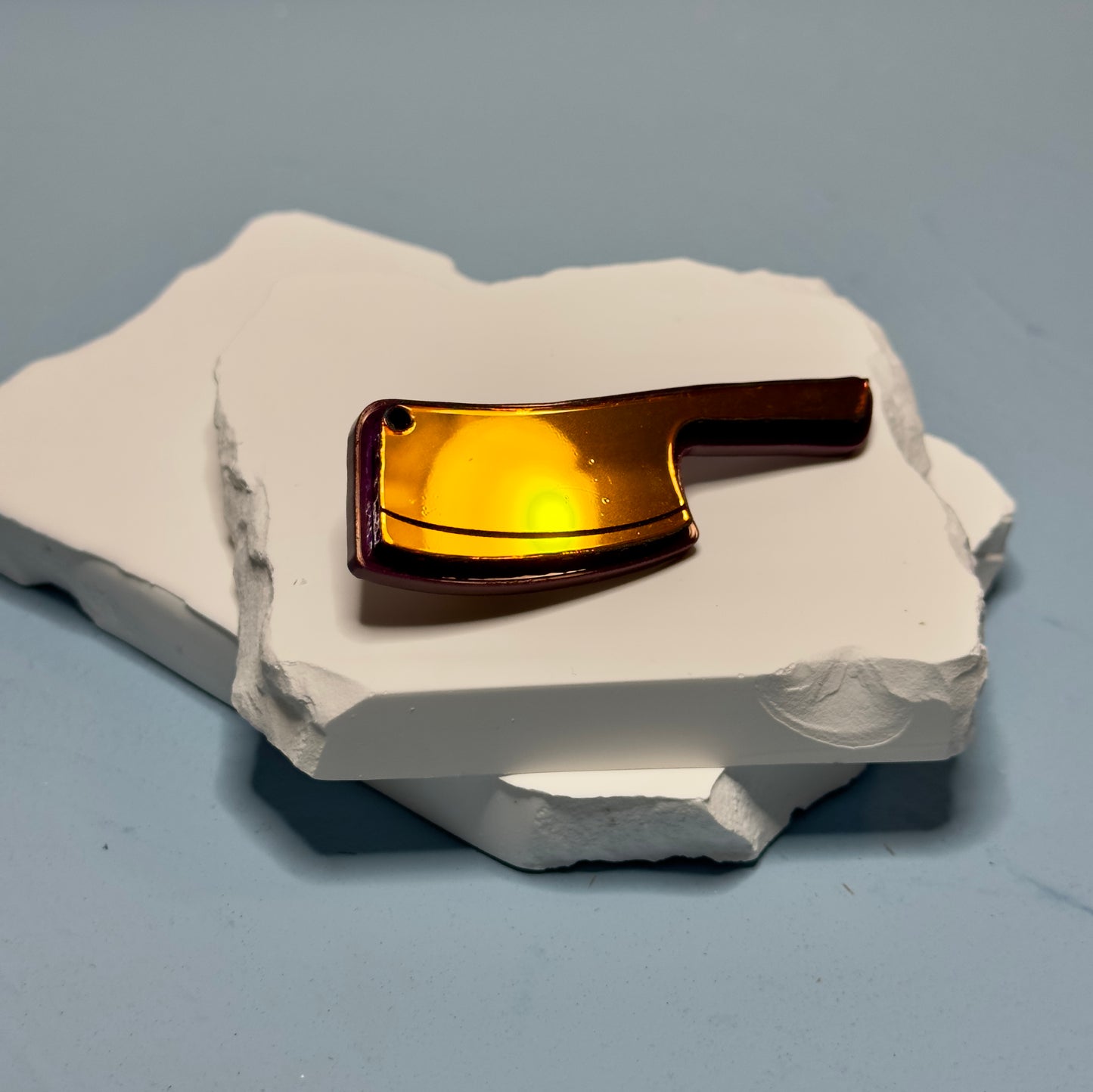 Laser Cut Acrylic Cleaver Pin