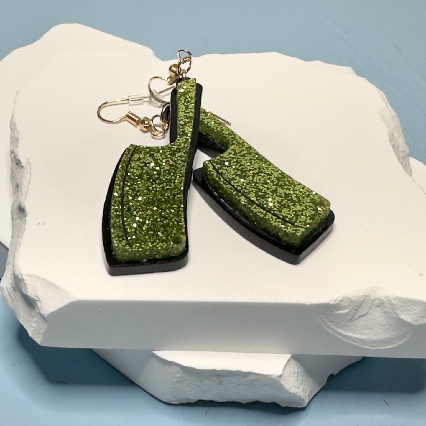 Acrylic Cleaver Earrings