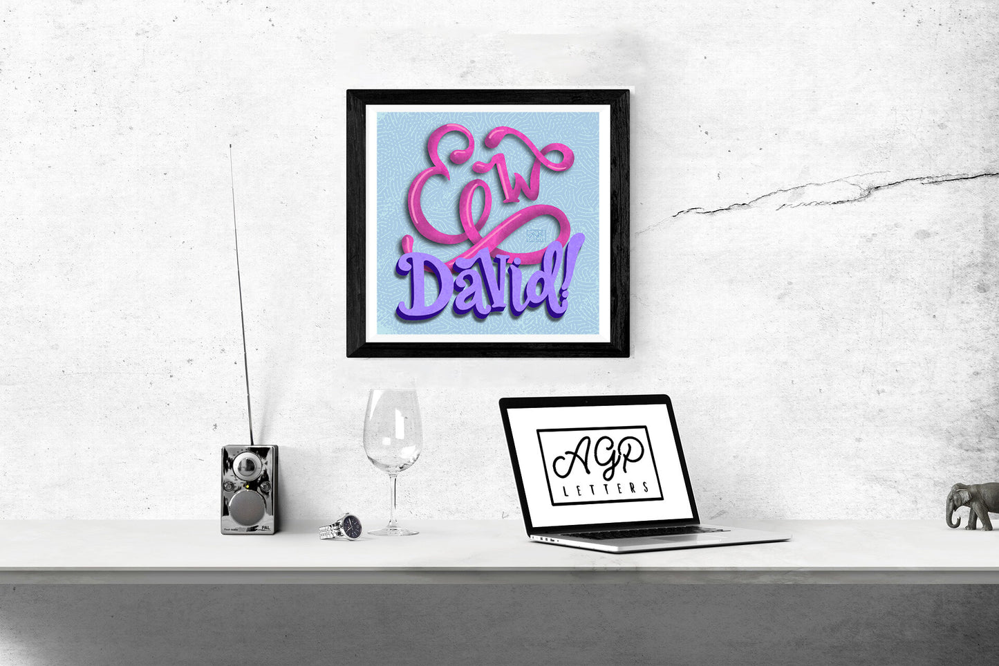 Schitts Creek Art "Ew David!" Art Print | AGP Letters