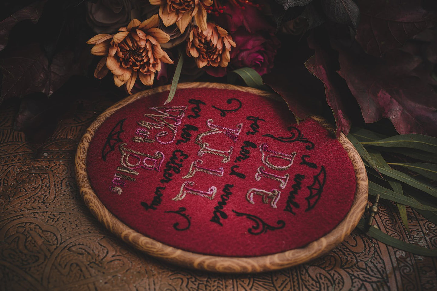 Addams Family Embroidery Collection - "What Bliss" | AGP Letters