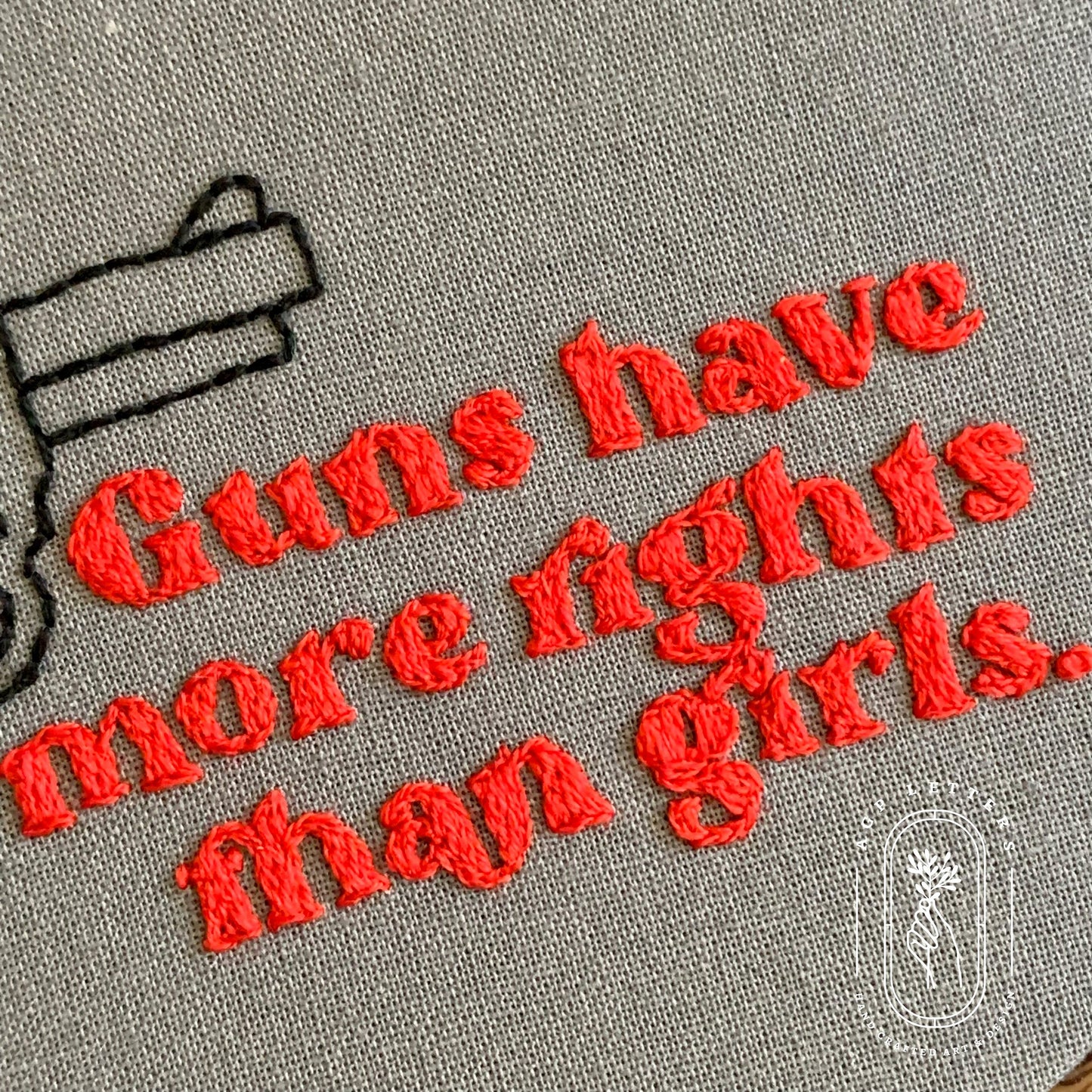 *Made to Order* Guns Have More Rights Than Girls - Art for a Cause | AGP Letters