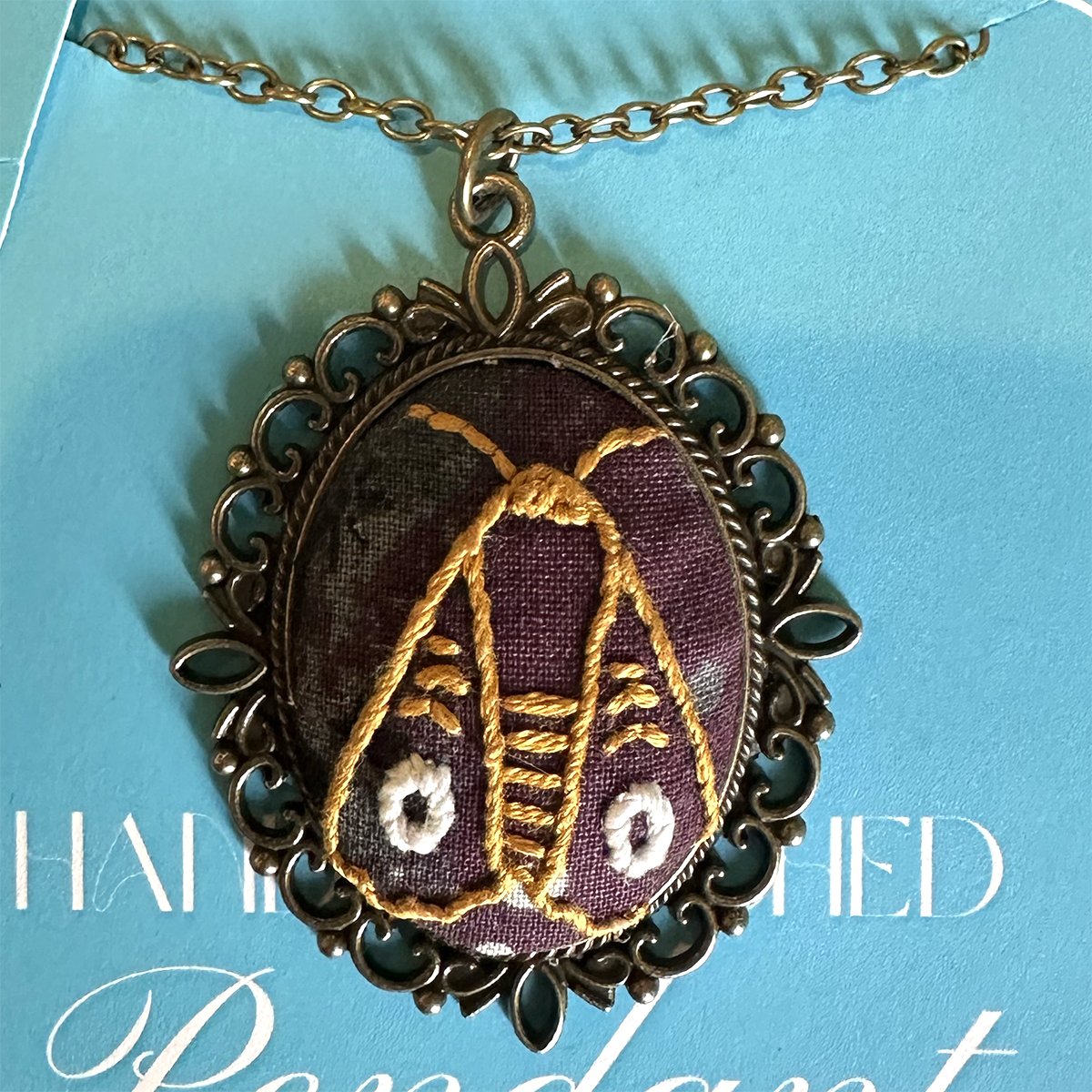 Custom Hand-Embroidered Pendants | Spooky Collection