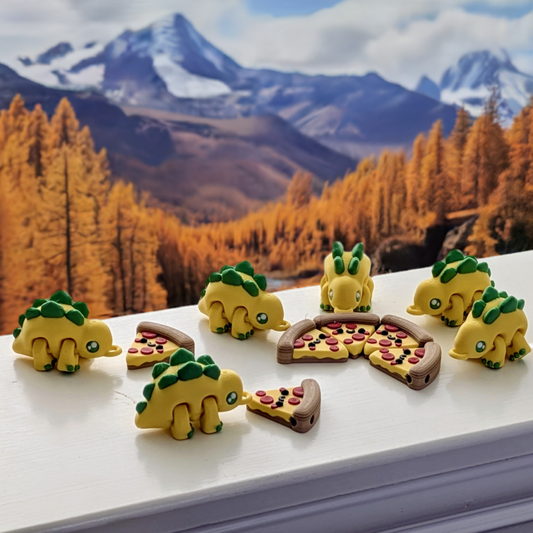 Super cute 3d printed Stegosaurus keychain