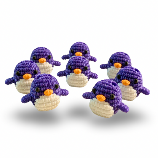 3D Printed Crochet Penguin Keychain