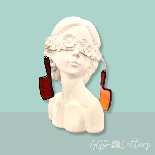 Acrylic Cleaver Earrings