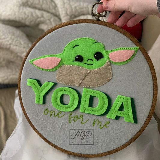 *Made to Order* Yoda One for Me Embroidery | AGP Letters